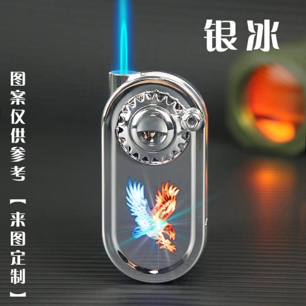 1 Piece Refillable Fancy Spinner Light Lighter | Best Quality Light Lighter | Lighter For Cigarette | Spinner Lighter Metal Body (random Color)