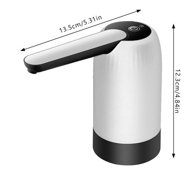Automatic USB Rechargeable Water Dispenser Pump – One-Touch Portable Drinking Pump for Bottled Water