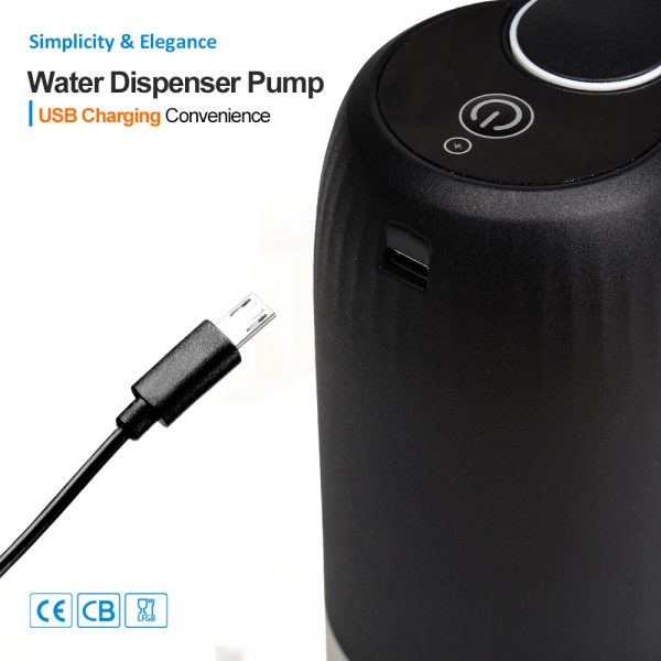 Automatic USB Rechargeable Water Dispenser Pump – One-Touch Portable Drinking Pump for Bottled Water
