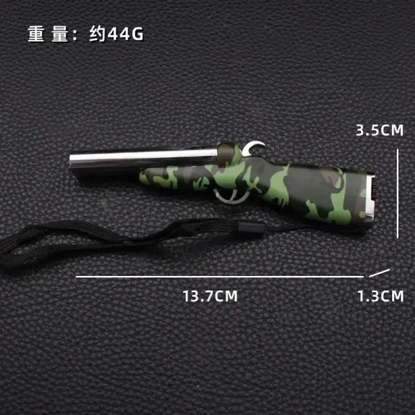 Refillable Rifle Design Fancy Lighter | Best Quality Rifle Lighter | Lighter With Hard Plastic Material ( Without Box )(random Colour)