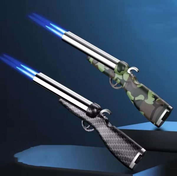 Refillable Rifle Design Fancy Lighter | Best Quality Rifle Lighter | Lighter With Hard Plastic Material ( Without Box )(random Colour)