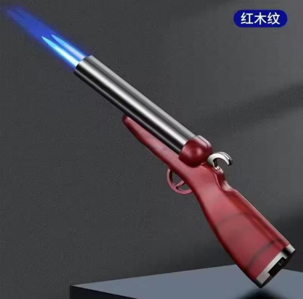Refillable Rifle Design Fancy Lighter | Best Quality Rifle Lighter | Lighter With Hard Plastic Material ( Without Box )(random Colour)