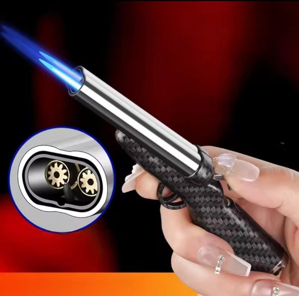Refillable Rifle Design Fancy Lighter | Best Quality Rifle Lighter | Lighter With Hard Plastic Material ( Without Box )(random Colour)