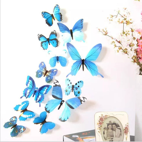 3d Butterflies Wall Stickers Home Décor Wall Decor Kids Room TV Wall Stickers