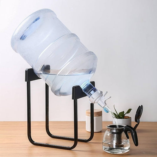 19 L Liter Water Bottle Stand And Nozzle Dispenser Valve Tap high Quality Water Bottle Holder and nozzle (random Color )