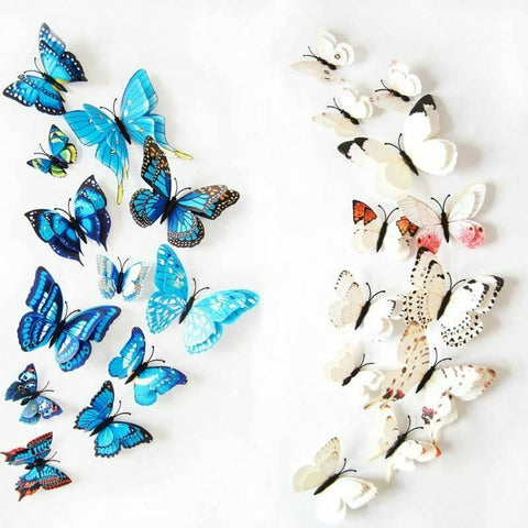 3d Butterflies Wall Stickers Home Décor Wall Decor Kids Room TV Wall Stickers