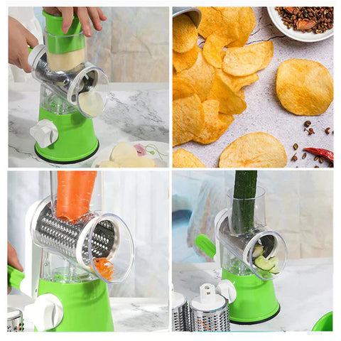 Manual Vegetable Cutter Slicer Multifunctional Round Slicer Gadget Multifunction Kitchen Gadget Food Processor Blender Cutter