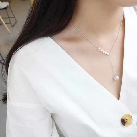 Golden And Silver Stylish Clavicle Pendent For Girls