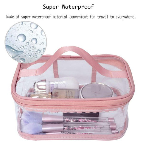 Makeup Cosmetic Clear Bag Portable Transparent Travel Storage