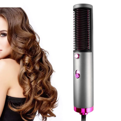 New Hot Air Hair Dryer Brush 3 In 1 Hair Blow Dryer Straightener Volumizer Negative Ion Styler Comb Kit For Wet Dry Hair