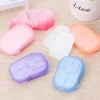 Portable Outdoor Travel Soap Paper Washing Hand Bath Clean Scented Slice Sheets Disposable Boxes Soap Mini Paper Soap – Each