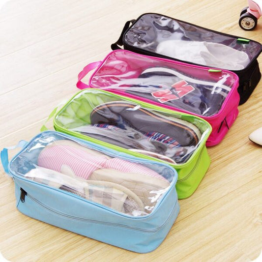 Portable Travel Shoes Organizer Storage Bag (random Colour)