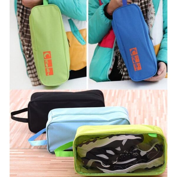 Portable Travel Shoes Organizer Storage Bag (random Colour)