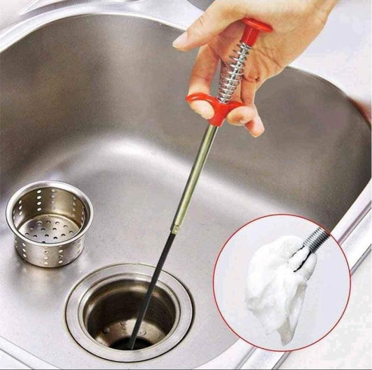 Sink Cleaner Tool, Drain Auger Hair Catcher, For Bathroom ,bathtub ,kitchen ,sink, Toilet, Clogged ,drain Cleaning, Sewer Remover, Dredge Tool, Snake Clog, Tool Long, Drain Sticks, Sink Tool