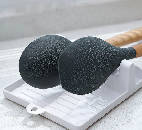 Kitchen Utensil Rest with Spoon and Lid Holder in a Random Color