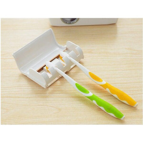 Toothpaste Dispenser Automatic Toothpaste Squeezer and Holder Set