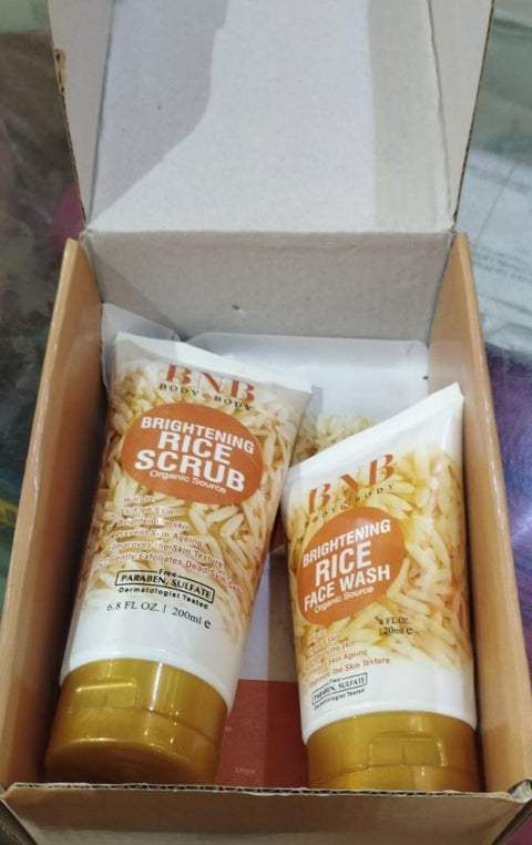 BNB Whitening Rice Extract Bright & Glow Kit (with Box)