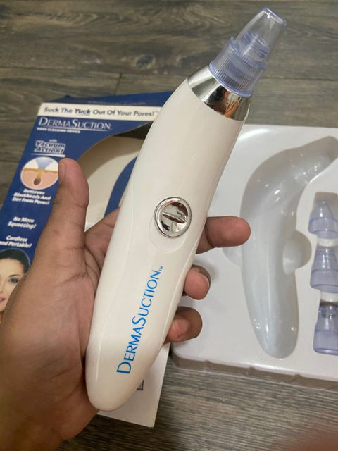 Derma Suction Blackheads Pore And Facial Cleaning Device Vacuum (cell Operated)