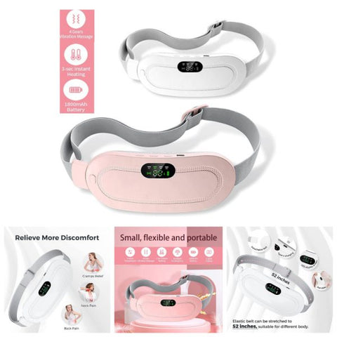 Period Belt- (Heating and Vibrating Digital Period Pad for healing period cramps)