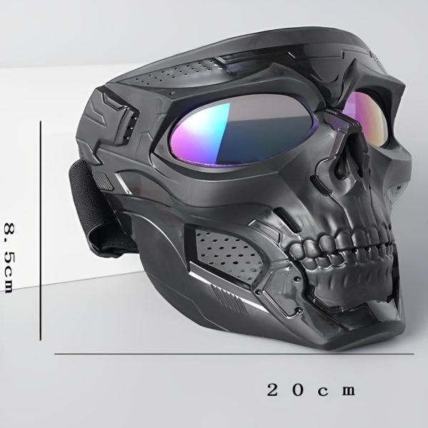 Motorcycle Skull Mask Cycling Windproof Full Face Skeleton Protective Mask Colorful Sickle Color Tactical Bike Bicycle Mask