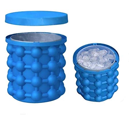 New Magic Ice Cube Maker Genie Silicone – Ice Bucket The Revolutionary Space Saving Ice Cube Maker