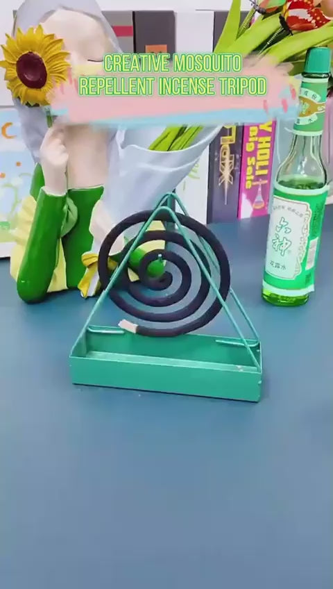 Mosquito Coil Holder Incense Burner Decorative Ornament Craft Triangle