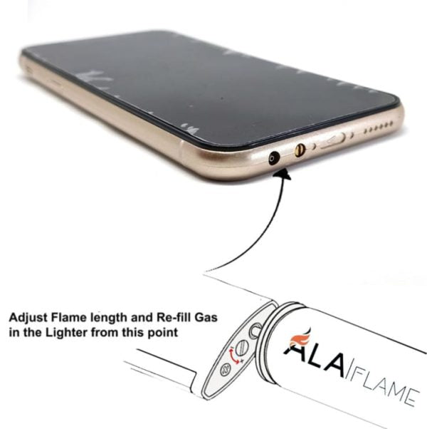 Refillable Fancy Iphone Lighter | Best Quality Iphone Lighter Fancy Lighter ( Golden Color )