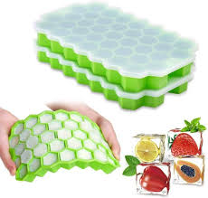 Silicone Ice Cube Tray with Lid – Safe, Stackable and Easy-Release