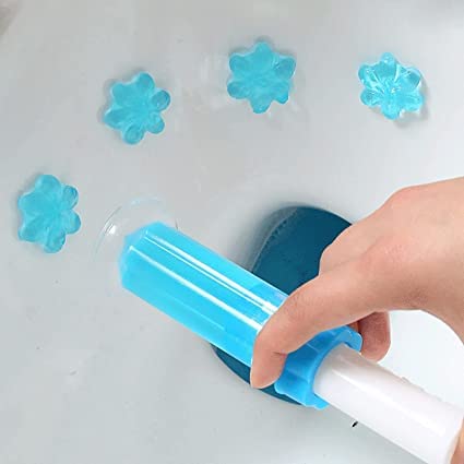 Toilet Cleaning Stamp Gel Toilet Injection Gel Flower Bathroom Cleaner Toilet Gel (random Color)