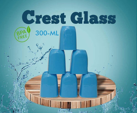 Crest Glass - Pack of 6 (300ML)