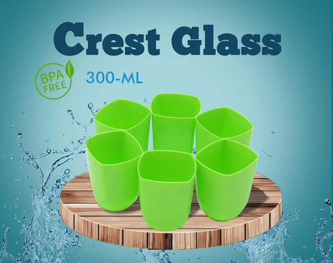 Crest Glass - Pack of 6 (300ML)