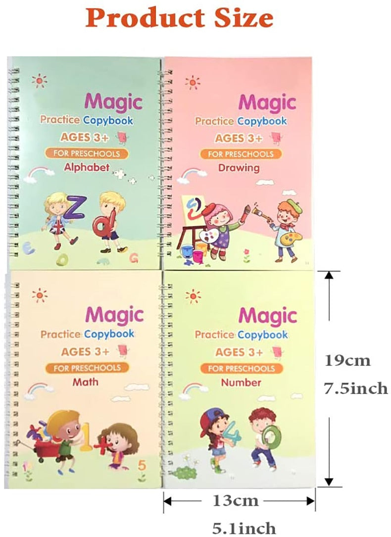 SANK Pen Magic Copy Book (4 Books)