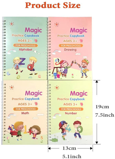 SANK Pen Magic Copy Book (4 Books)