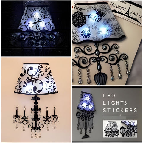 Self Adhesive LED Wall Lamp  (Mix/Random Designs)LED wall Lamp stickers